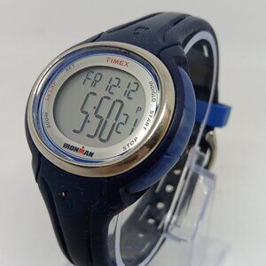 Timex Ironman 594 Women's 38mm Indiglo Digital Alarm Timer 50 Lap Watch